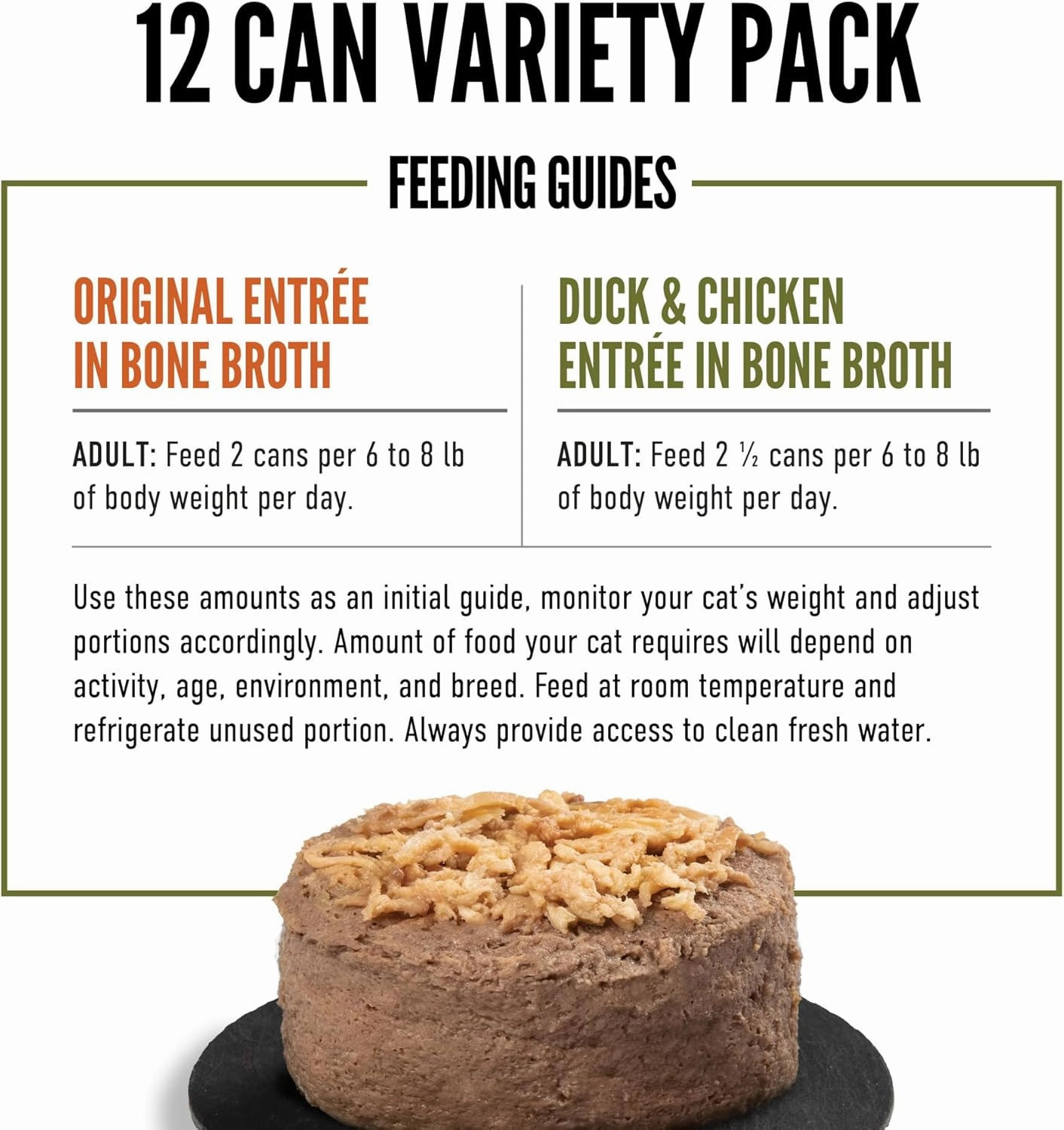 ORIJEN Premium Pate Variety 12 Pack: Original Recipe (6)   Duck & Chicken Recipe (6), 3oz