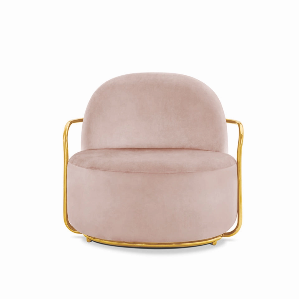 Orion Lounge Chair Blush Rose