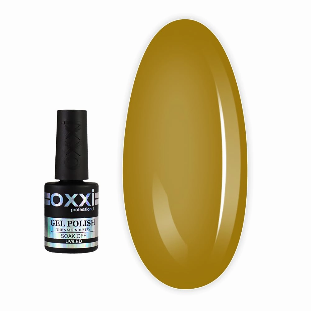 Oxxi Professional Gel Color 10ml. Part 6 (296-340) Nail Polish French, Red, Blue, Purple, Pink, Lilac, Glitter Led Uv Soak Off, Nail Art Diy, Home manicure (Gel Polish 297 (mustard))
