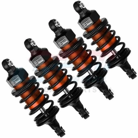 Palumma RC Aluminum Front/Rear Universal Shock Kits for TRAXXAS 1/10 4-TEC DRIFT FORD MUSTANG RC Car Upgrade Accessories (Orange)