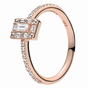 Pandora DNR PANDORA Rose Luminous Ice Ring w CZ