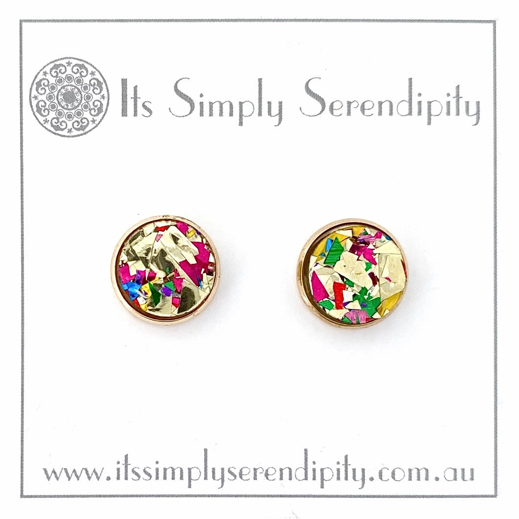 Party Glitter - Gold - Bezel Setting