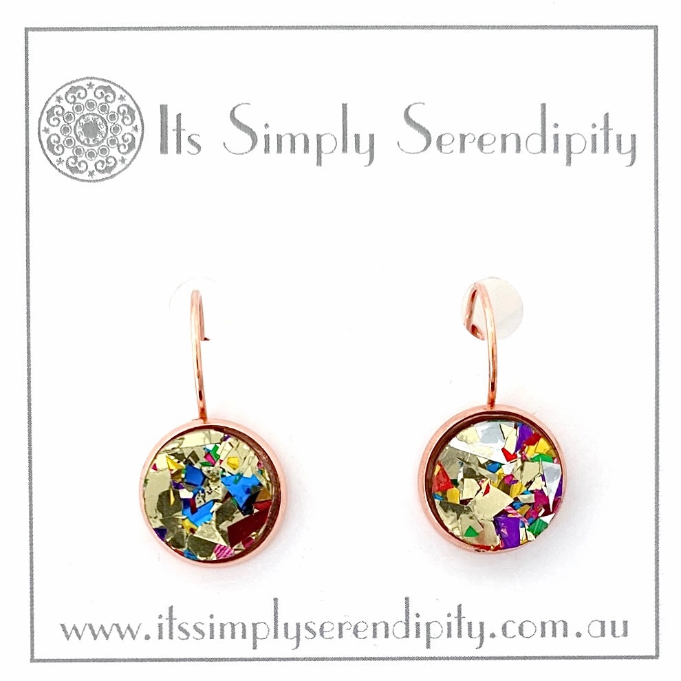 Party Glitter - Gold - Bezel Setting