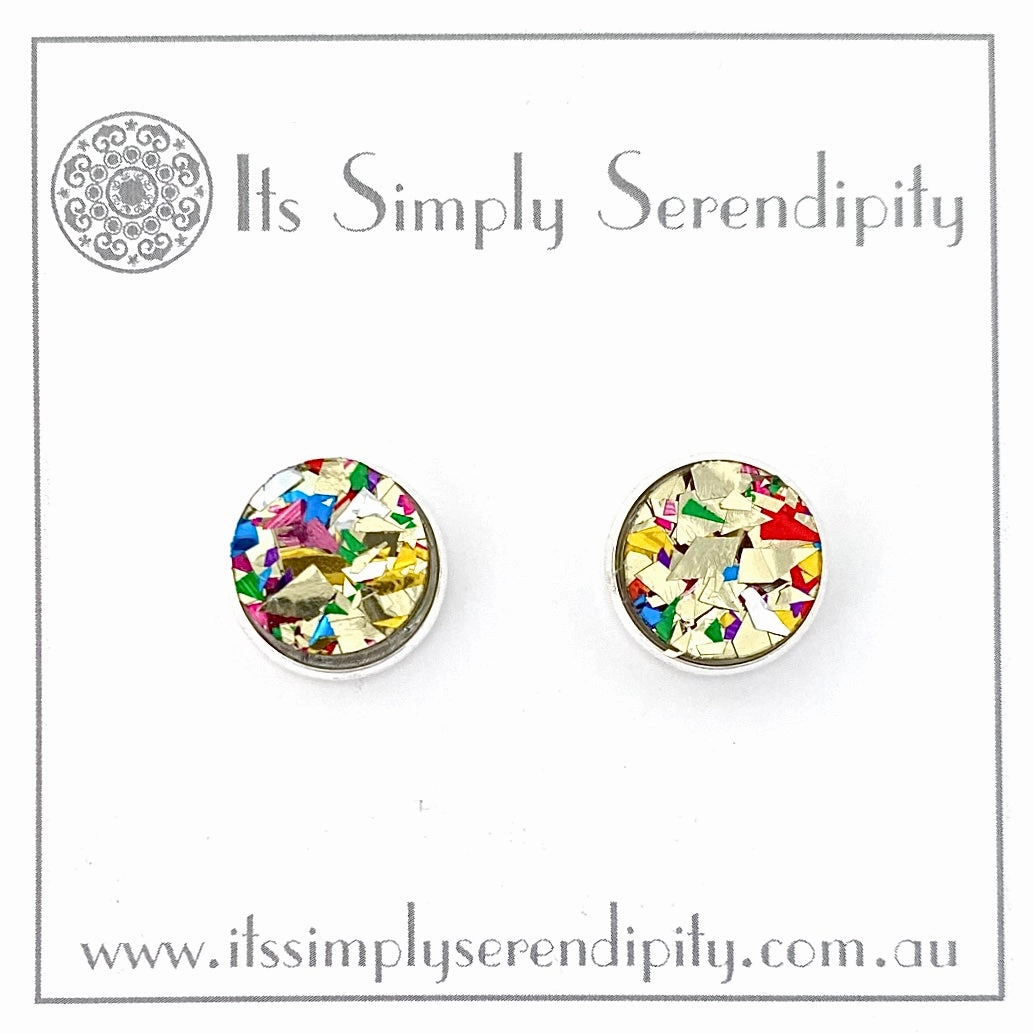 Party Glitter - Gold - Bezel Setting