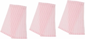 PartyKindom 3pcs Bath Towel Bath Towel Gentle Handheld Body Loofah Scrubber Exfoliating Sponge Towels Cleansing Mud Scrub Towel Shower Towel Exfoliating Towel Make Pink Polyester