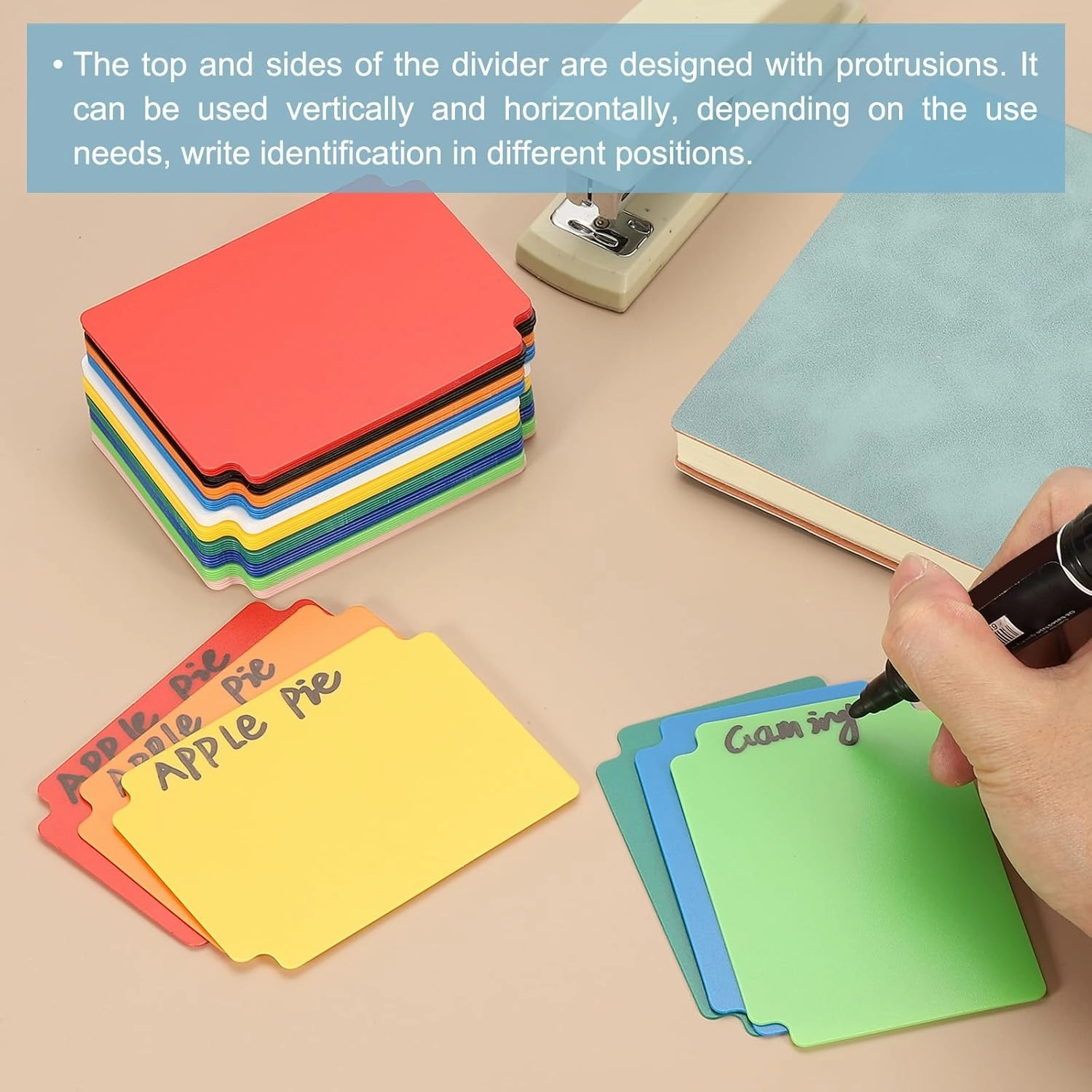 PATIKIL Trading Card Dividers, 100 Pcs Index Card Football Card Sorter Storage Boxes Organizer Tray Accessories for Sports Game Baseball Card, Red