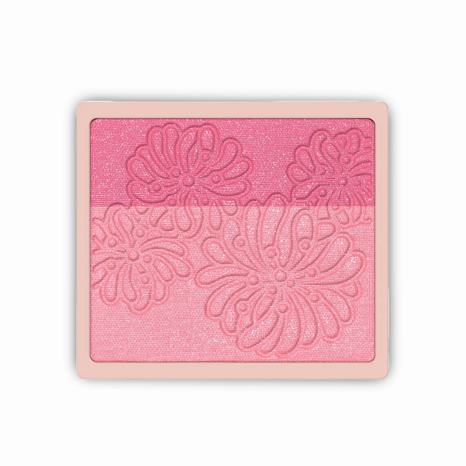 Paul & Joe Pressed Blush Palette Refill Only, Case Sold Separately, Oil-Absorbing Blush Powder, Bi-Color Face Blushes with Fitting Veil Powder, Light Beige and Light Pink, 01 Secret D'Or, 0.17 oz