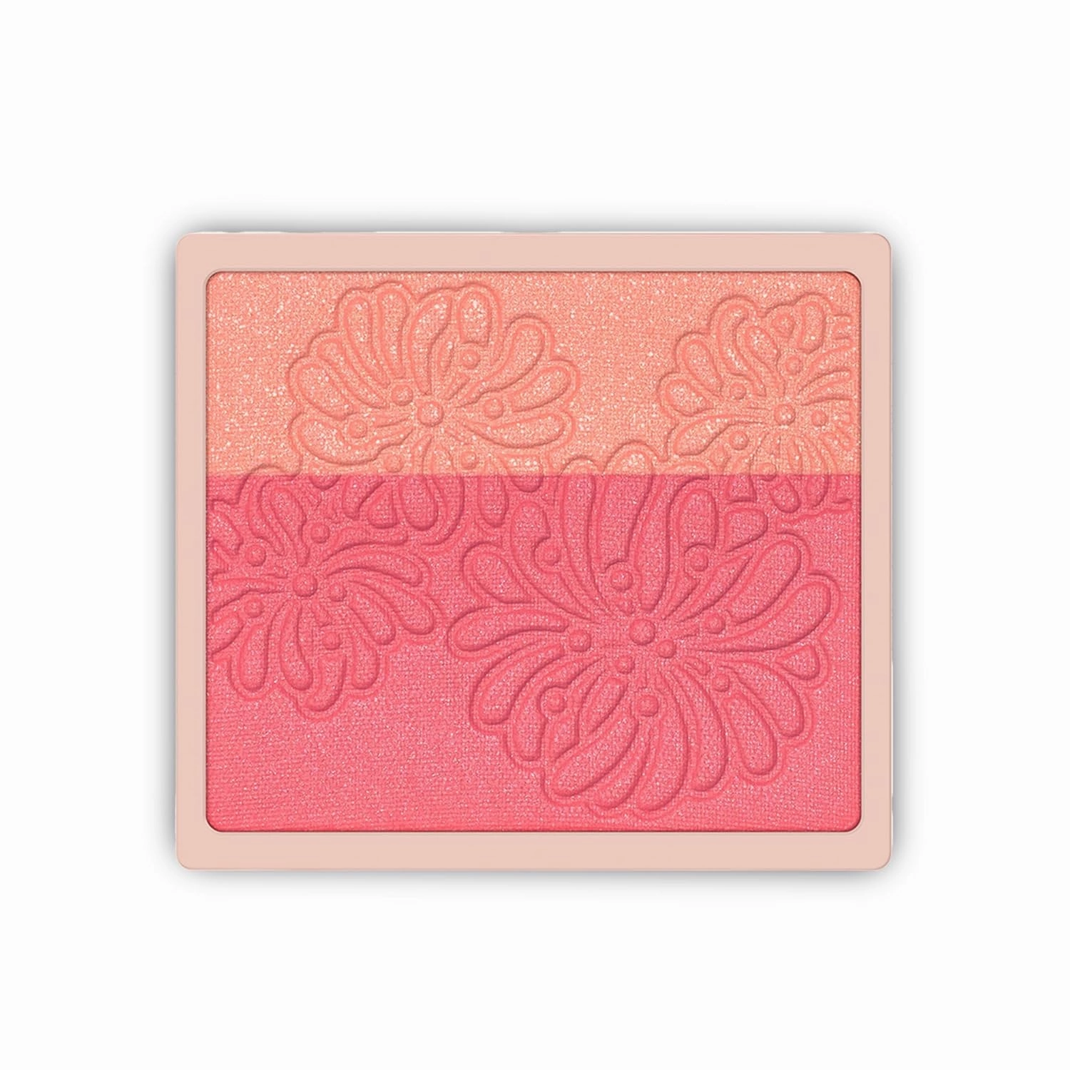 Paul & Joe Pressed Blush Palette Refill Only, Case Sold Separately, Oil-Absorbing Blush Powder, Bi-Color Face Blushes with Fitting Veil Powder, Light Beige and Light Pink, 01 Secret D'Or, 0.17 oz