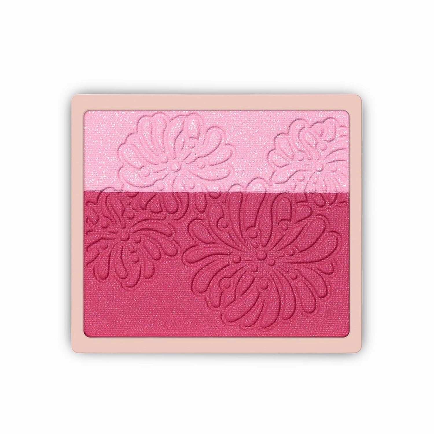 Paul & Joe Pressed Blush Palette Refill Only, Case Sold Separately, Oil-Absorbing Blush Powder, Bi-Color Face Blushes with Fitting Veil Powder, Light Beige and Light Pink, 01 Secret D'Or, 0.17 oz