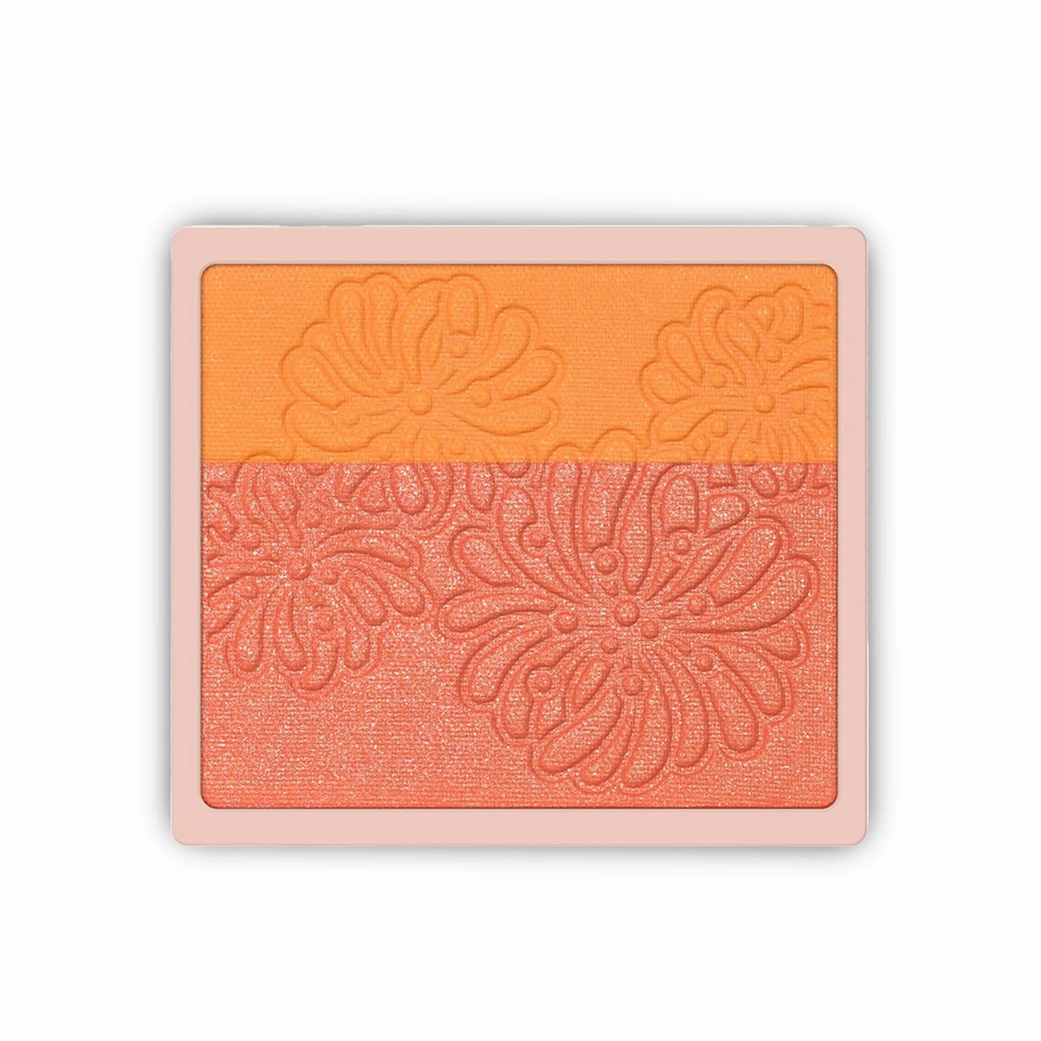 Paul & Joe Pressed Blush Palette Refill Only, Case Sold Separately, Oil-Absorbing Blush Powder, Bi-Color Face Blushes with Fitting Veil Powder, Light Beige and Light Pink, 01 Secret D'Or, 0.17 oz