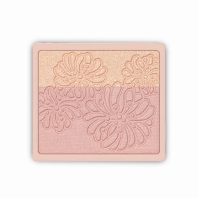 Paul & Joe Pressed Blush Palette Refill Only, Case Sold Separately, Oil-Absorbing Blush Powder, Bi-Color Face Blushes with Fitting Veil Powder, Light Beige and Light Pink, 01 Secret D'Or, 0.17 oz