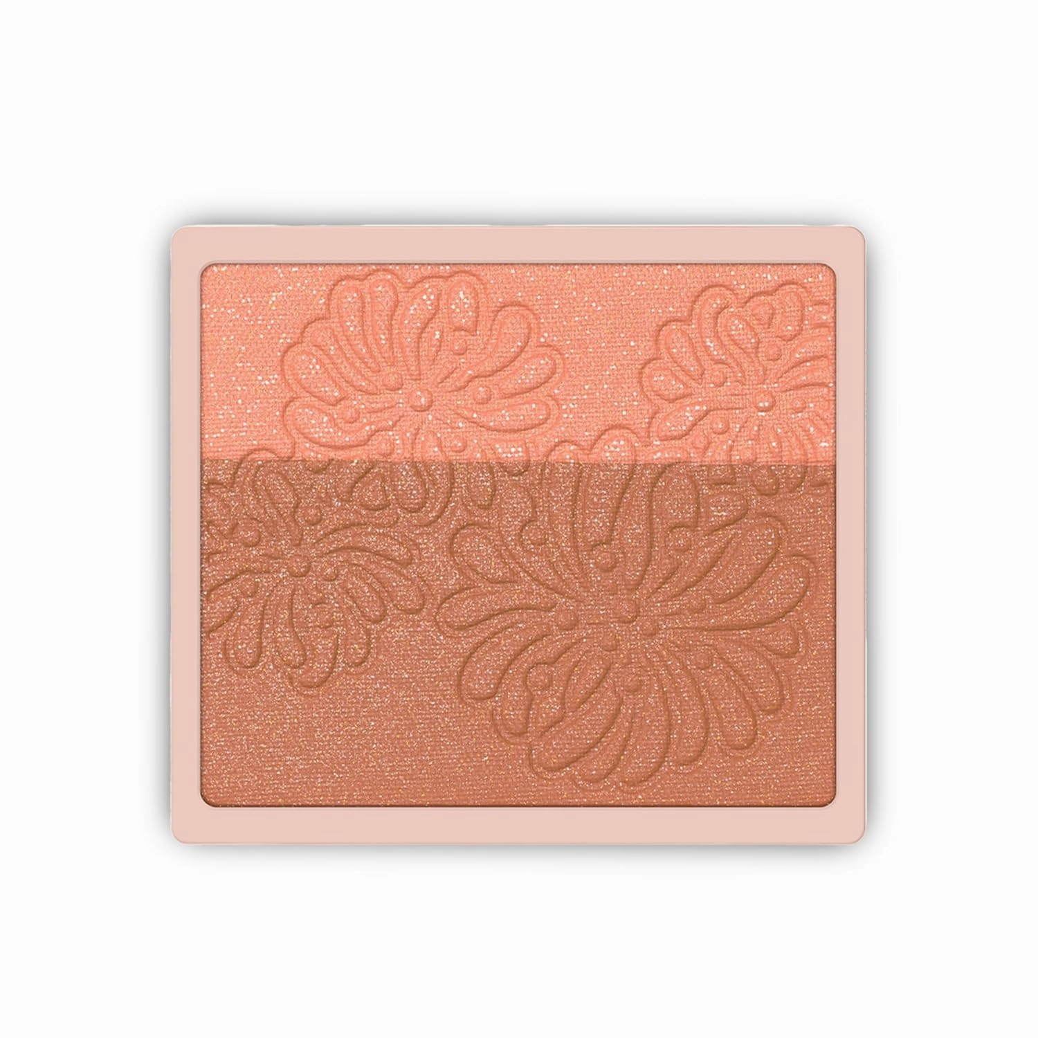 Paul & Joe Pressed Blush Palette Refill Only, Case Sold Separately, Oil-Absorbing Blush Powder, Bi-Color Face Blushes with Fitting Veil Powder, Light Beige and Light Pink, 01 Secret D'Or, 0.17 oz