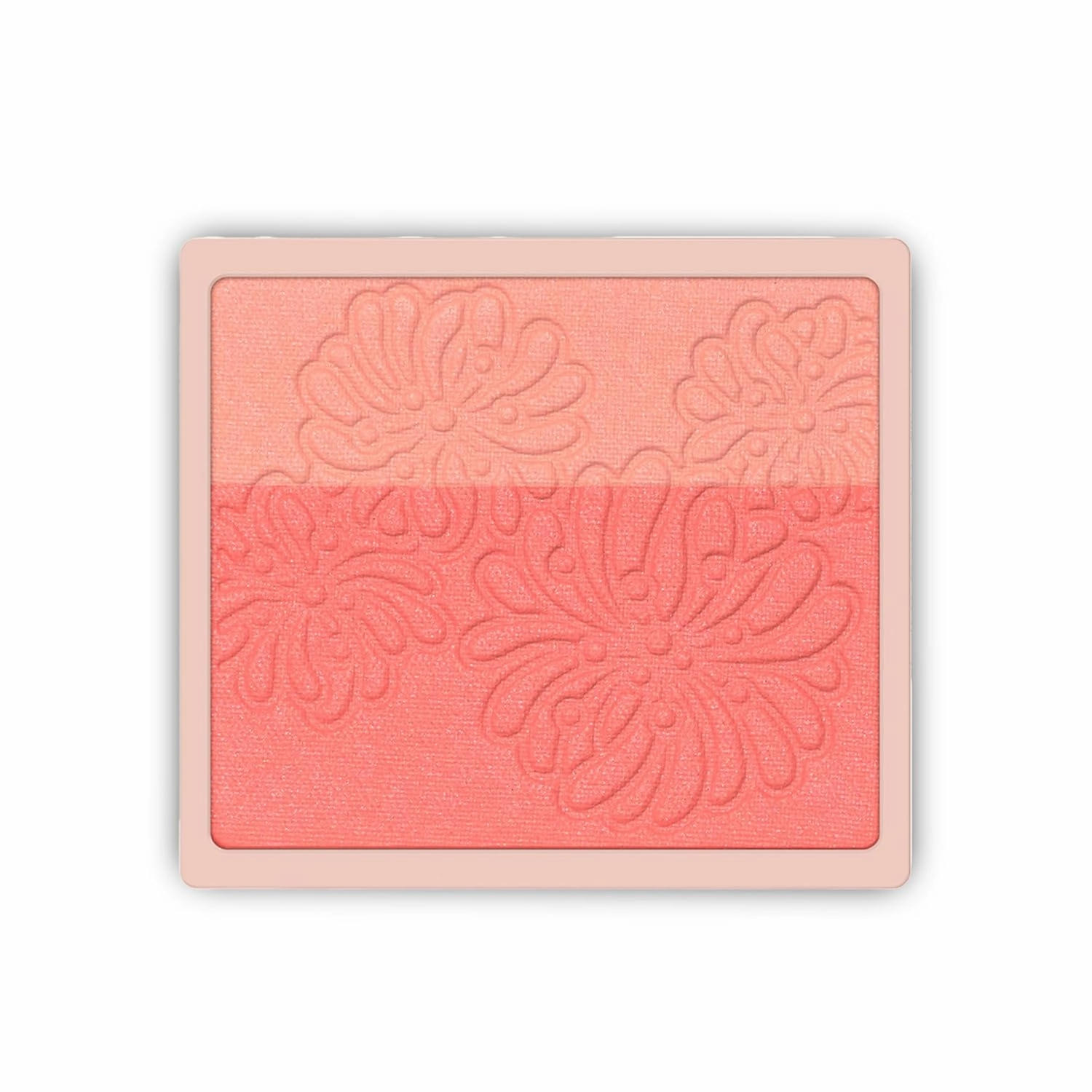 Paul & Joe Pressed Blush Palette Refill Only, Case Sold Separately, Oil-Absorbing Blush Powder, Bi-Color Face Blushes with Fitting Veil Powder, Light Beige and Light Pink, 01 Secret D'Or, 0.17 oz