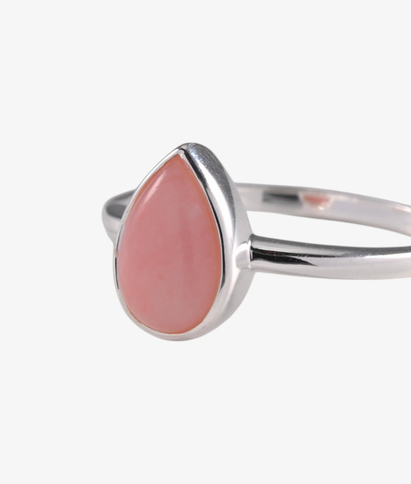 Pear Pink Opal Ring