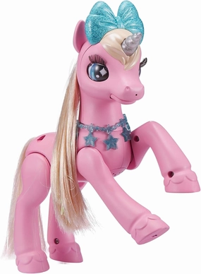 Pets Alive My Magical Unicorn in Stable Battery-Powered Interactive Robotic Toy Playset (Pink Unicorn) by ZURU
