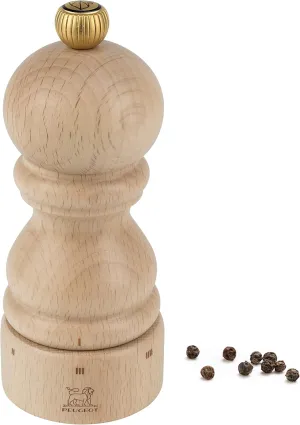 Peugeot - Paris u'Select Manual Pepper Mill - Adjustable Grinder - Beechwood, Natural