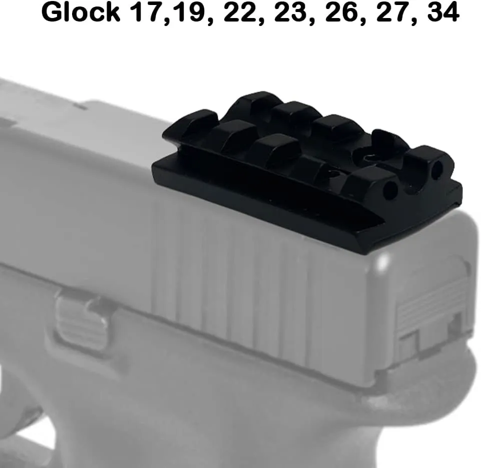 Picatinny Rail Sight Mount Plate for Glock G17 19 22 23 26 27 34