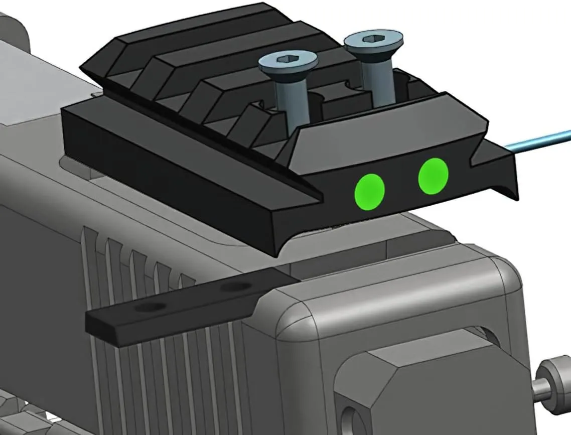 Picatinny Rail Sight Mount Plate for Glock G17 19 22 23 26 27 34