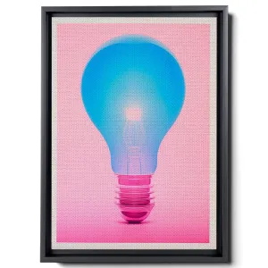 Pink And Blue Background With Light, Silk-Style Shapes, Subtle Color Variations, Pale Magenta And Pale Emerald, Canvas Prints