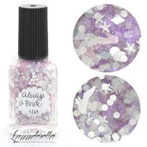 Pink Multi Glitter Topper Nail Polish—Always a Bride