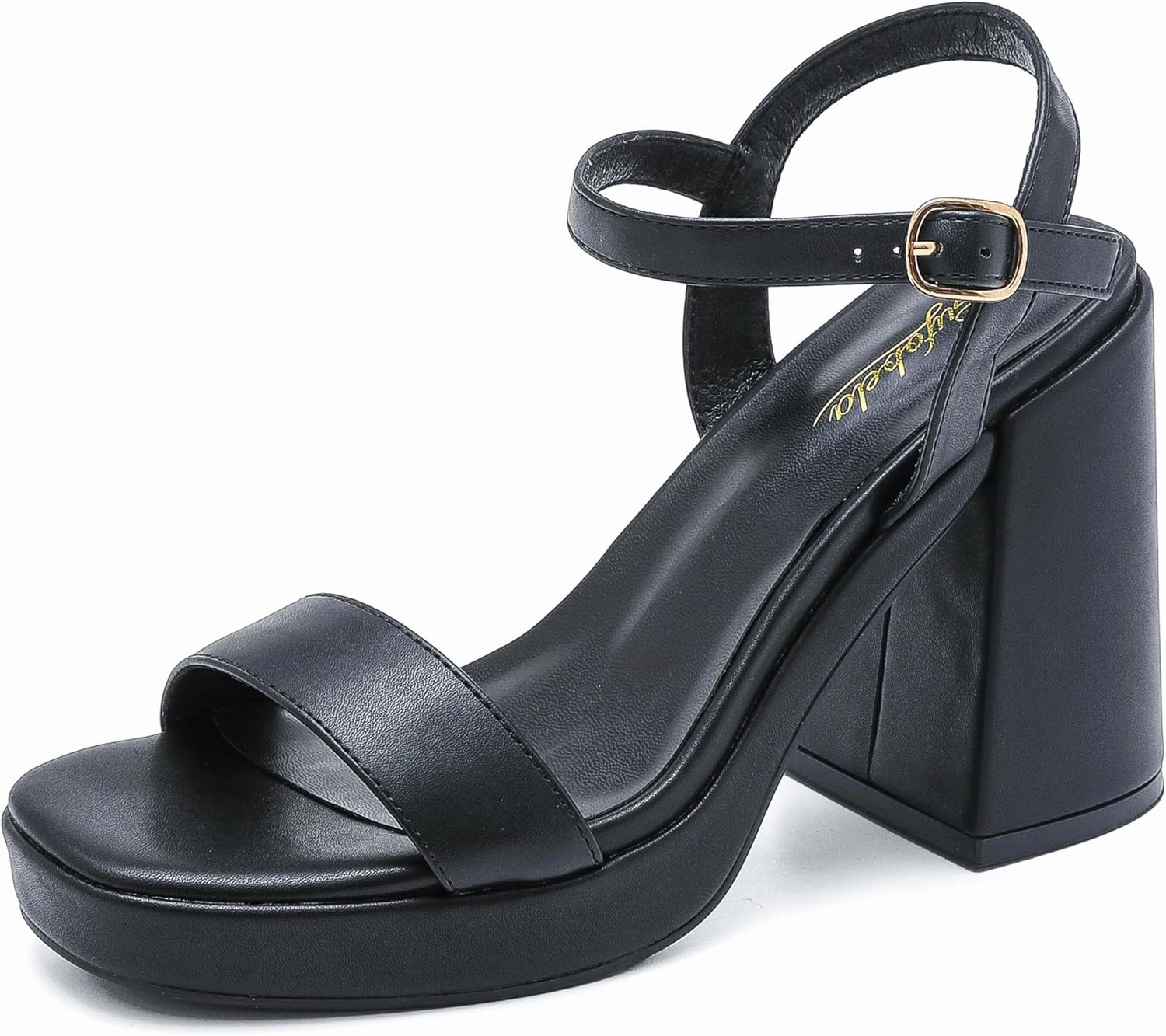 Platform Sandals Women Fashion Block Chunky Heeled Sandals Open Toe High Heels Evening Wedding Party Prom Dance Summer Ankle Strap Dress Shoes