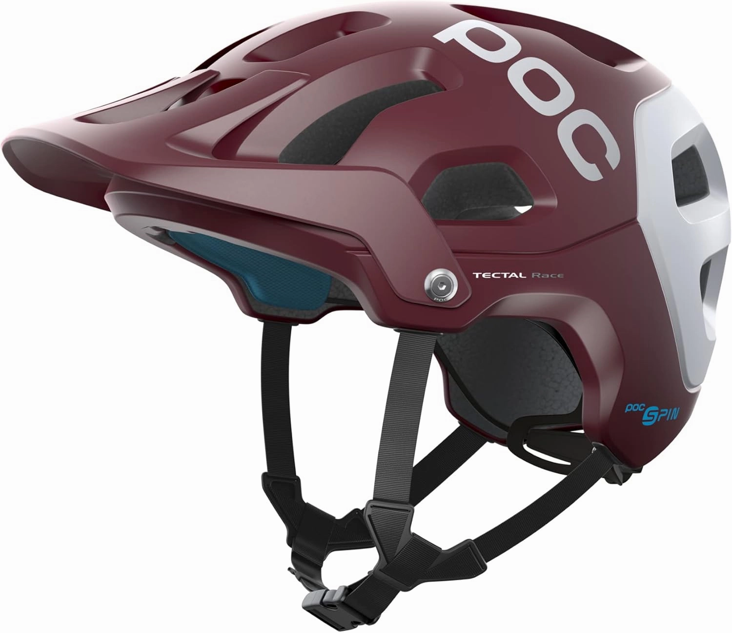POC Tectal Race Spin Helmet Propylene Red/Hydrogen White Matte, XL/XXL
