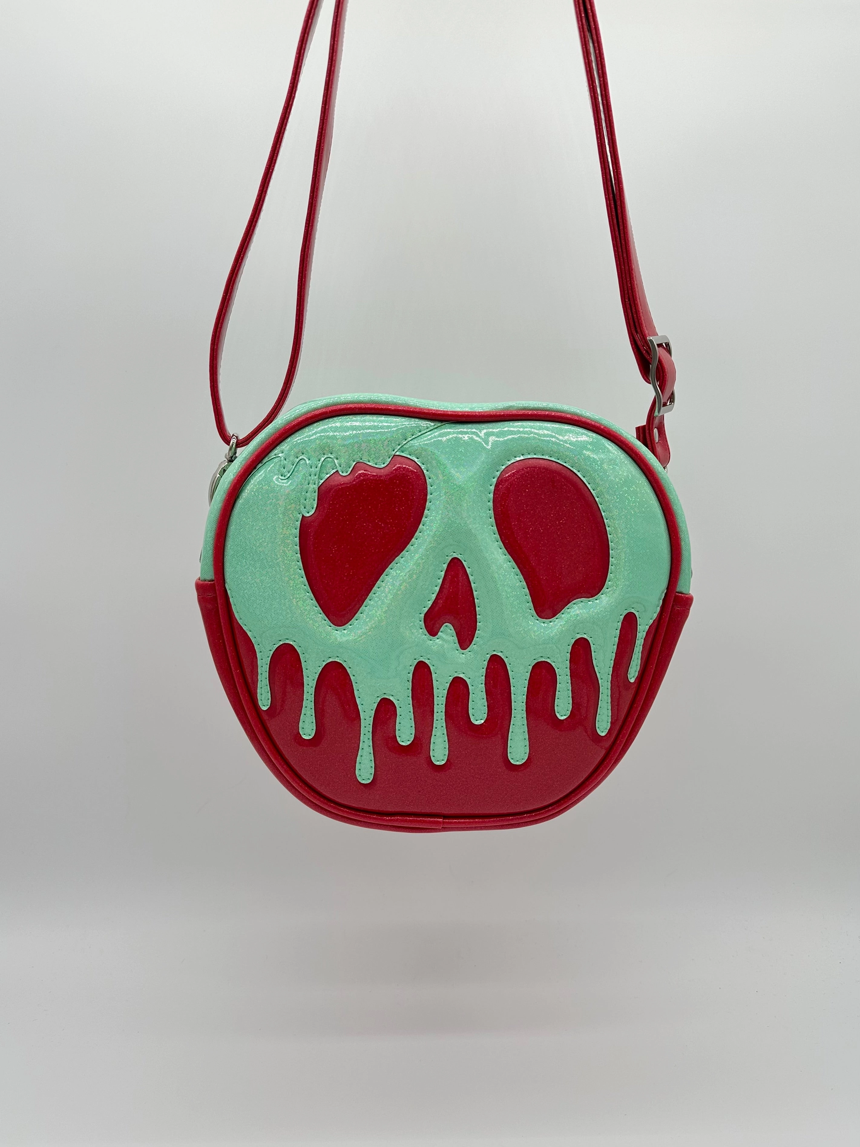Poison Apple Bag - Hot Pink Glitter and Mint Fine Glitter Holo