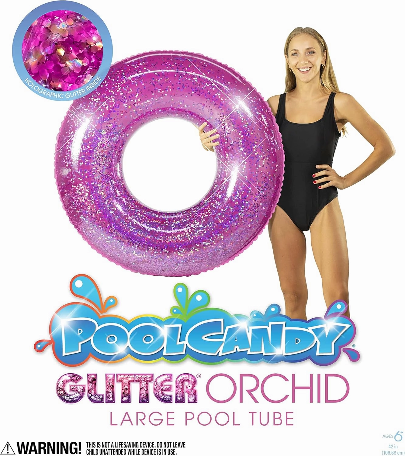 PoolCandy Jumbo Pool Tube, 48", Multiple Tube Styles