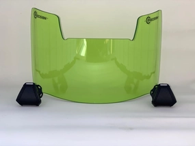 Precision Action Green 2.0 Football Helmet Visor // Eye-Shield // Fits Major Brands Kids, Youth & Adult Helmets // Eye Protection for Helmet and Facemask // Transparent Color