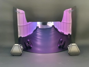 Precision Revo Amethyst Grape 2.0 Football Helmet Visor // Fits Kids, Youth & Adult Helmets // Eye Protection for Helmet and Facemask // Dark Tinted Visor