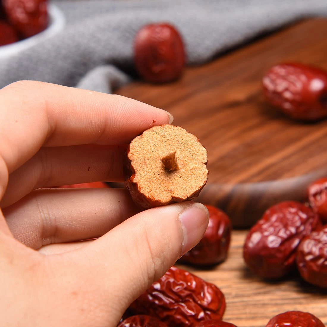 Premium Jujube Red Dates 3LB/1359g,Selected Dried Fruit,Big & Delicious,100% Natural 红枣