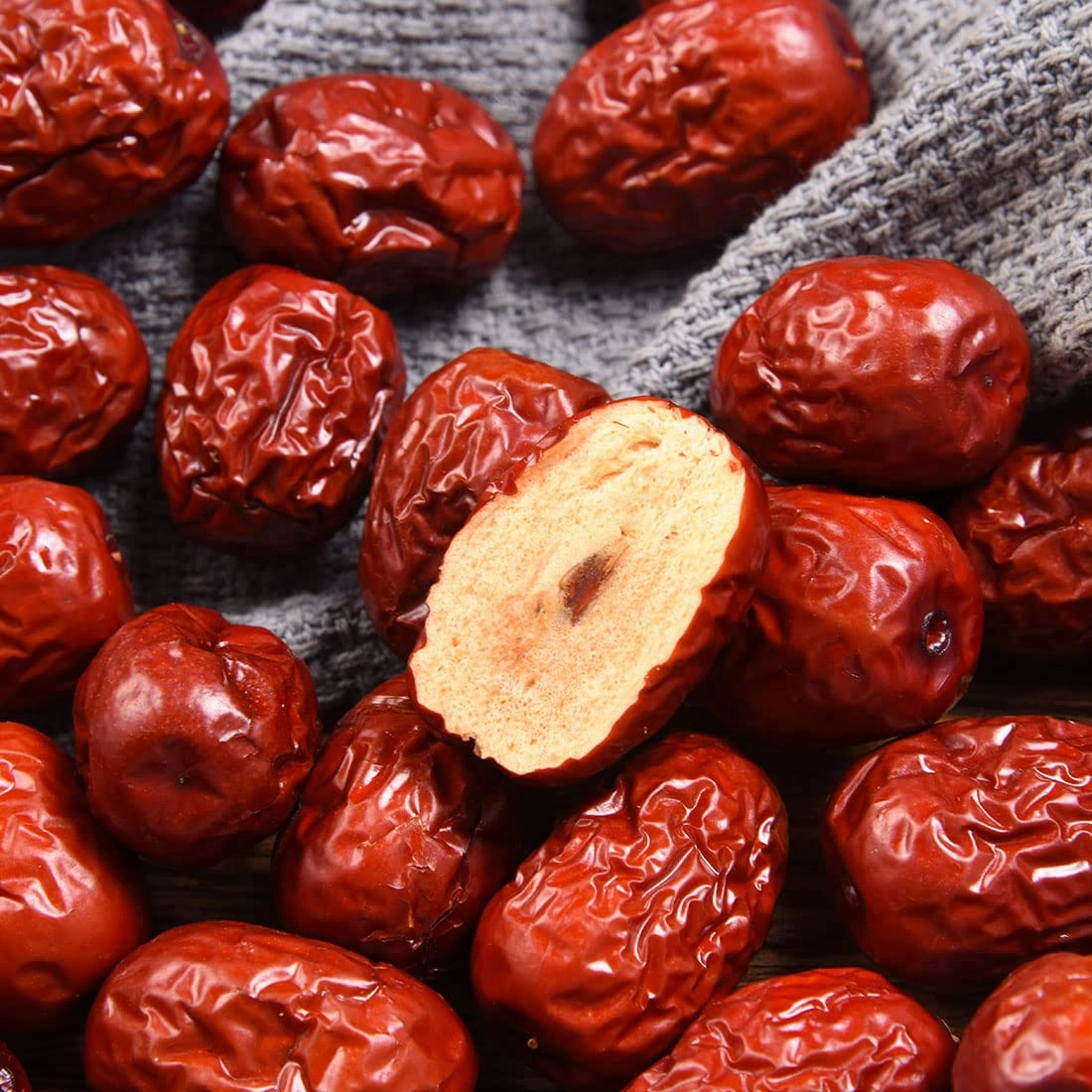 Premium Jujube Red Dates 3LB/1359g,Selected Dried Fruit,Big & Delicious,100% Natural 红枣