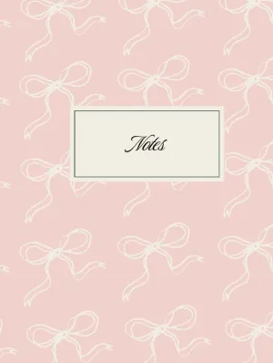 Pretty Pink Bow Notebook – Cute Journal for Girls, Teens & Women | 100 Lined Pages, Soft Matte Cover, 8” x 11” Hardcover – May 12, 2025