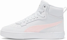 PUMA Caven Sneaker, White-Peach Smoothie-Gold, 6 US Unisex Big Kid
