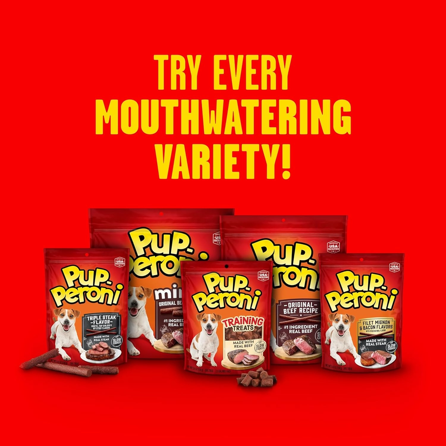 Pup-Peroni Dog Treats, Original Beef Flavor, 22.5 Ounce, Made with Real Beef