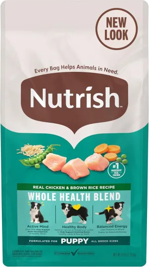 Rachael Ray Nutrish Bright Puppy Premium Natural Dry Dog Food, Real Chicken & Brown Rice Recipe, 14 Pounds