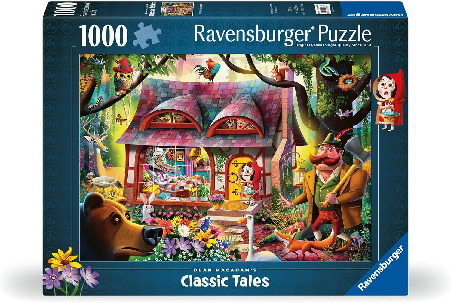 Ravensburger Dean Macadam Come in, Red Riding Hood 1000 Piece Jigsaw Puzzle for Adults - 12000630 - Handcrafted Tooling, Made in Germany, Every Piece Fits Together Perfectly