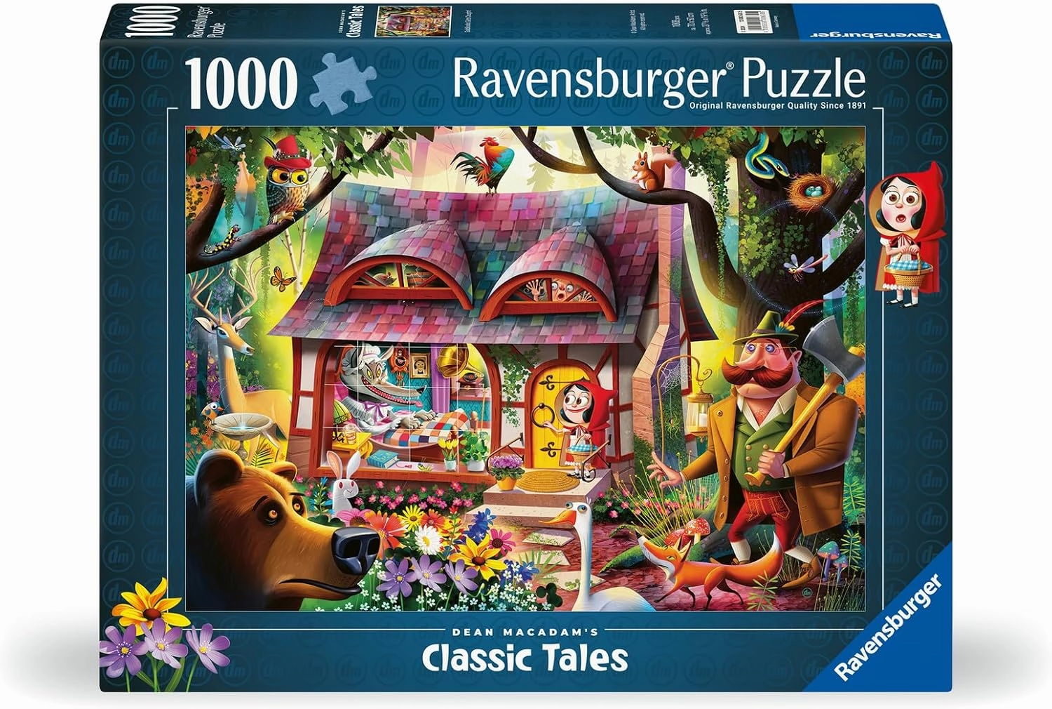 Ravensburger Dean Macadam Come in, Red Riding Hood 1000 Piece Jigsaw Puzzle for Adults - 12000630 - Handcrafted Tooling, Made in Germany, Every Piece Fits Together Perfectly