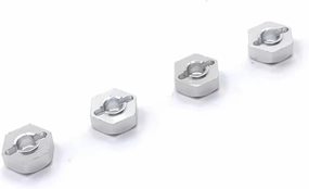 RC Car DIY Parts for WLtoys 104001 104002 12427 12429 12428 12423 FY01 FY02 FY03 12mm Metal Wheel Adapter RC Car Upgrade Parts Accessories(Silver)