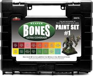 Reaper Bones Ultra-Coverage Master Series Miniatures Paint Set #1 (16 paints)
