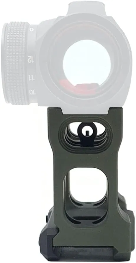 Red Dot Riser Mount 2″ Height for Optic Sight Scope Riser Mount, black/Army Green