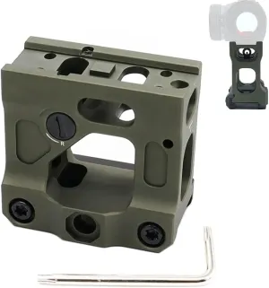 Red Dot Riser Mount 2″ Height for Optic Sight Scope Riser Mount, black/Army Green