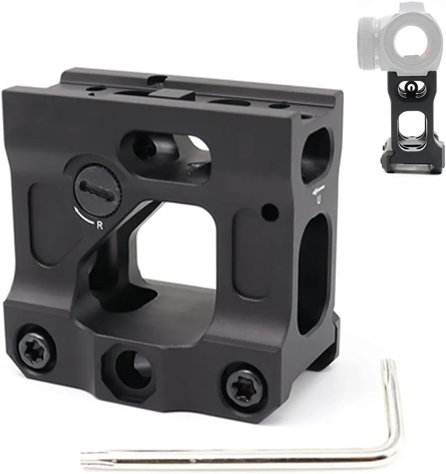 Red Dot Riser Mount 2″ Height for Optic Sight Scope Riser Mount, black/Army Green