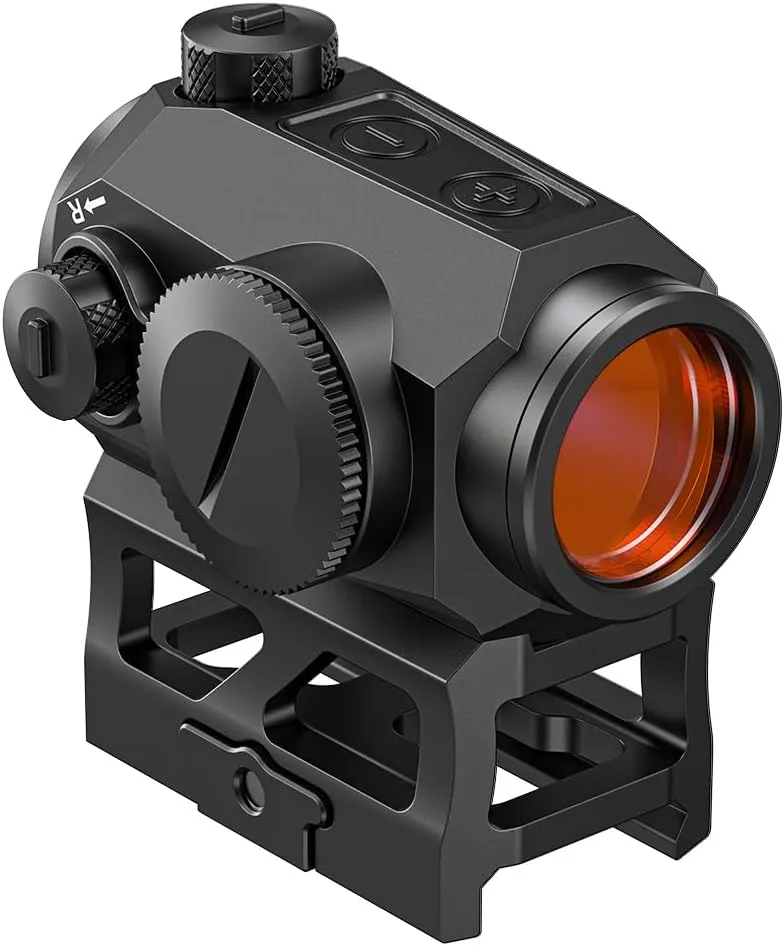 Red Dot Sight for Rifles, 1 MOA Precision Optic Red Dot Gun Sight with Shake Awake, 10-Level Brightness, Waterproof, Compact & Lightweight, for Hunting, Target Shooting Training