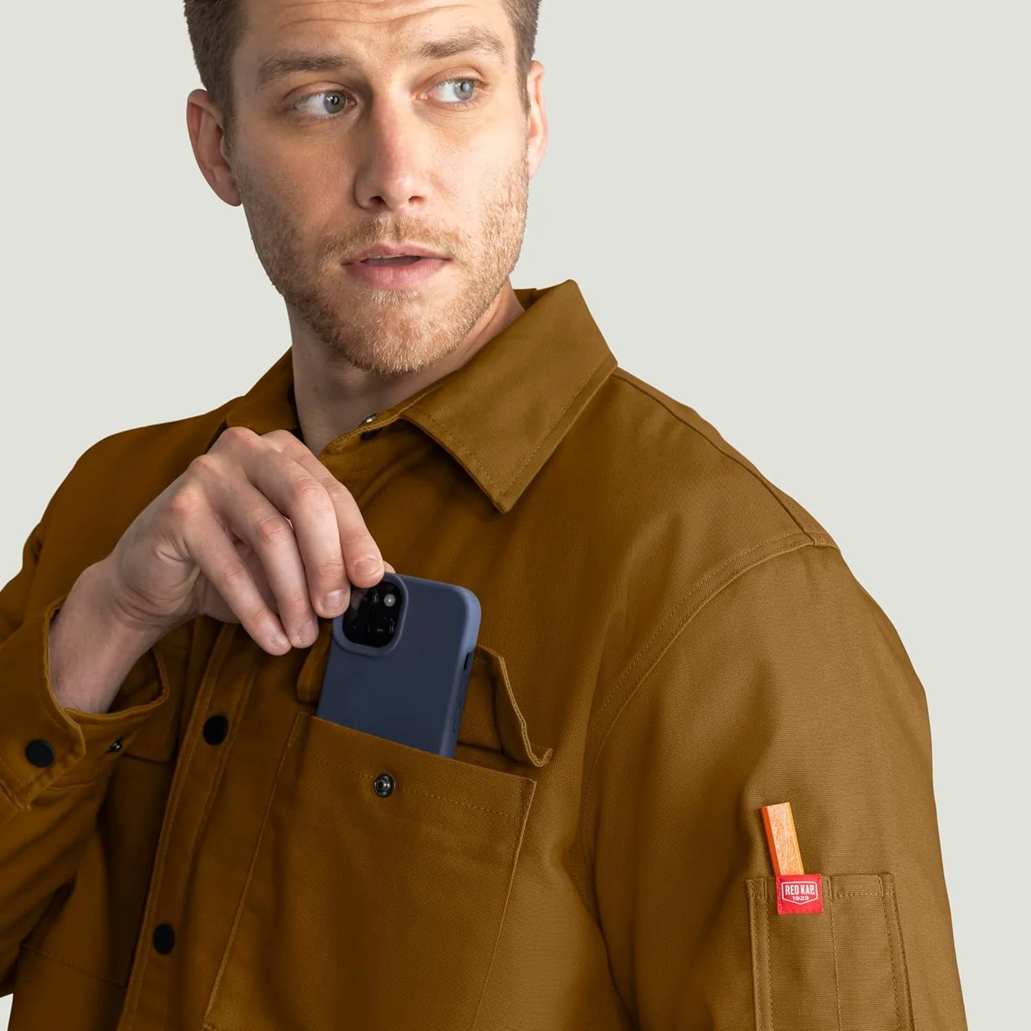 Red Kap Men's Water Repellent Shirt Jacket