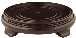 Red Lantern Rosewood Pedestal Stand - (Size 5 in. Base Diameter)