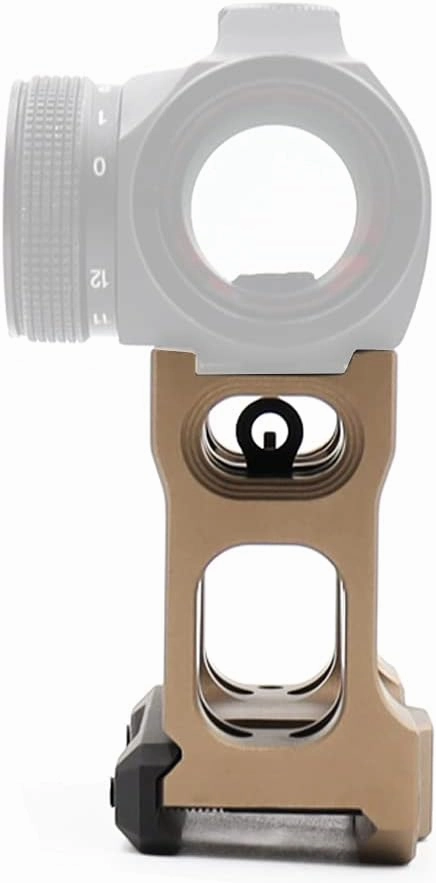 Red Dot Riser Mount 2″ Height for Optic Sight Scope Riser Mount, black/Army Green
