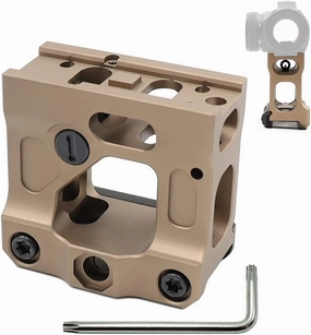 Red Dot Riser Mount 2″ Height for Optic Sight Scope Riser Mount, black/Army Green