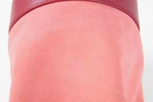 Red Pink Bracelet Handle Bucket Bag For Women
