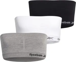 Reebok Girls' Training Bras - 3 Pack/6 Pack Soft Seamless Strapless Tube Bandeau Bra with Removable Pads (Sizes: S-XL)